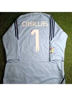 Casillas Real Madrid GK 2008 2009 Soccer Jersey XL SKU# 697795